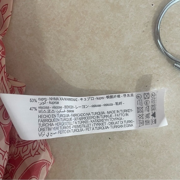 Zara Paisley Print V-neck Dolman Tunic Kaftan Dress Summer Beach 37252 - Picture 13 of 14